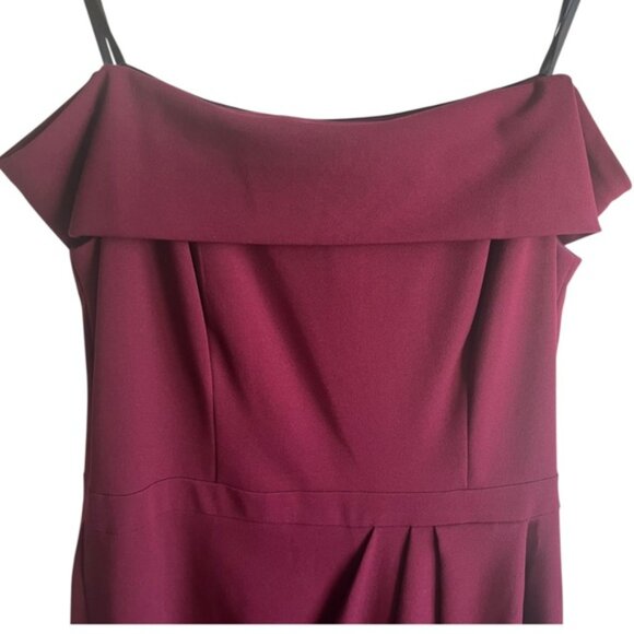 BHLDN Deep Red Evening Dress Size 16 Wine Holiday Formal - Picture 4 of 15
